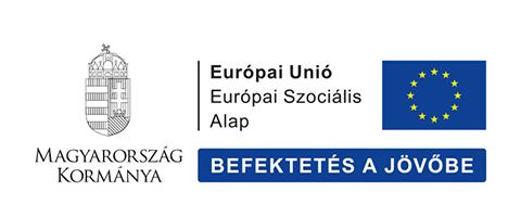 az Európai Szociális Alap logója és szlogenje, befektetés a jövőbe